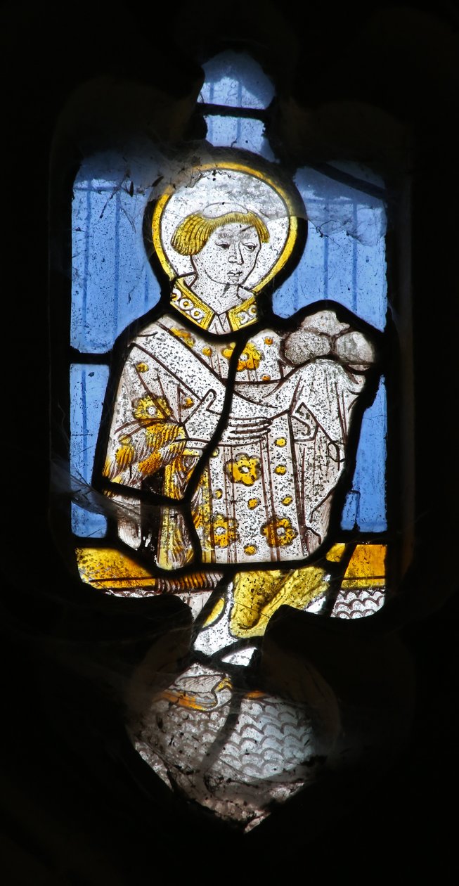 Fenster Ew mit Darstellung von St. Stephanus von English School