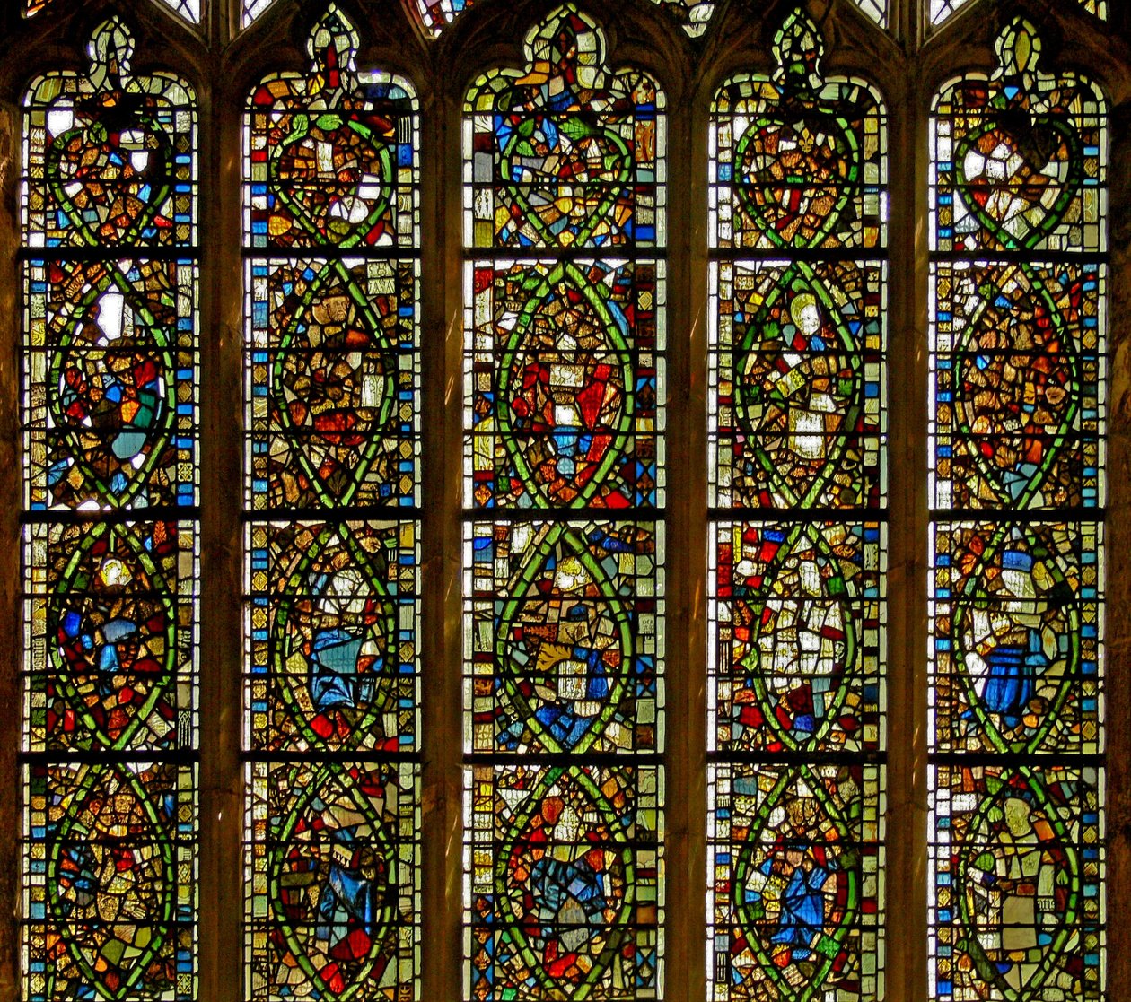 Fenster Ew, den Jessebaum darstellend von English School