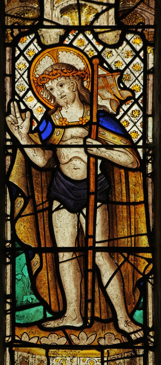 Fenster n3 mit Christus der Auferstehung von English School