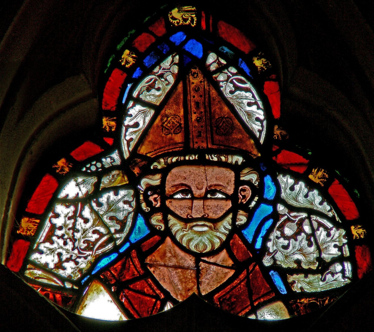 Fenster s-2 mit St. Dunstan von English School