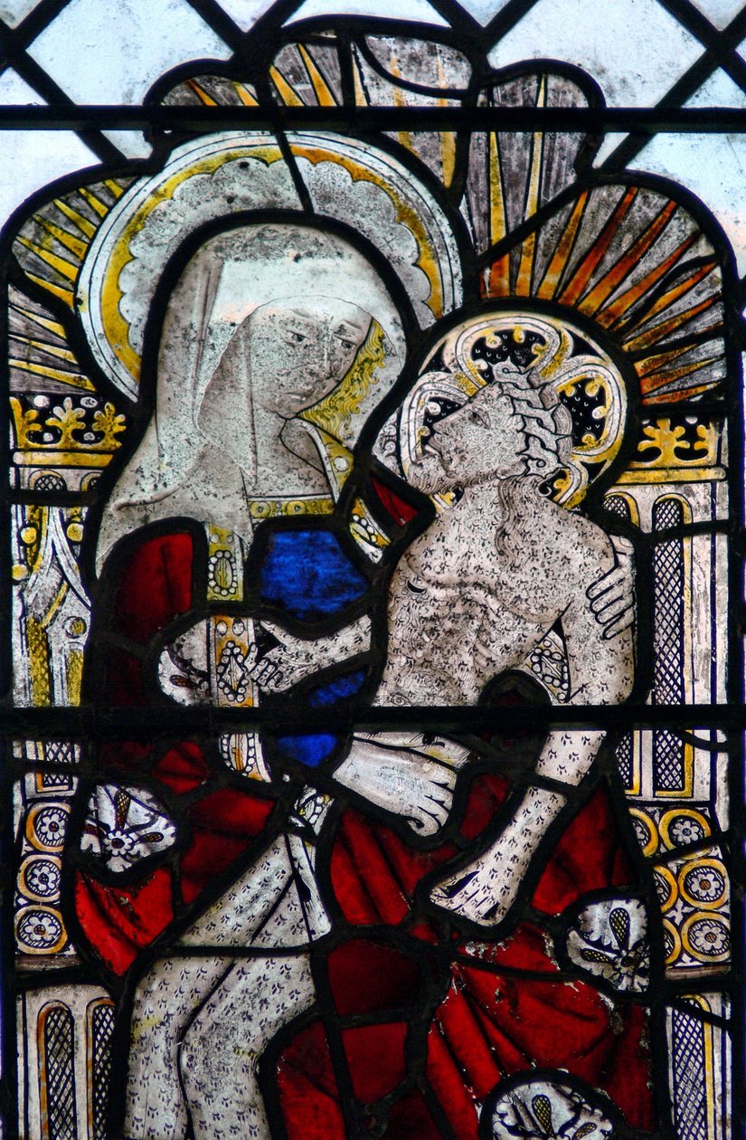 Fenster w4 zeigt die Pietà von English School
