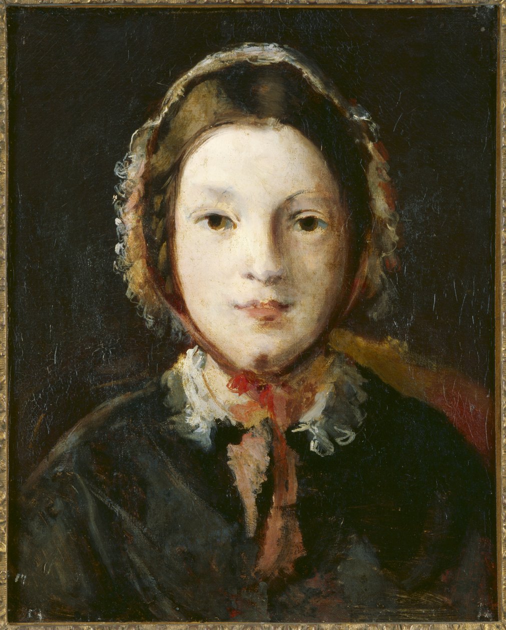 Junge Frau mit Haube von English School