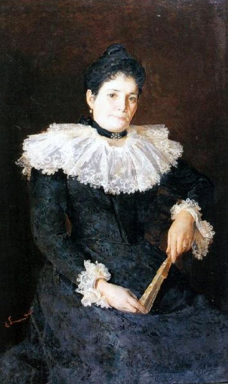 Porträt einer Dame von Enrique Simonet