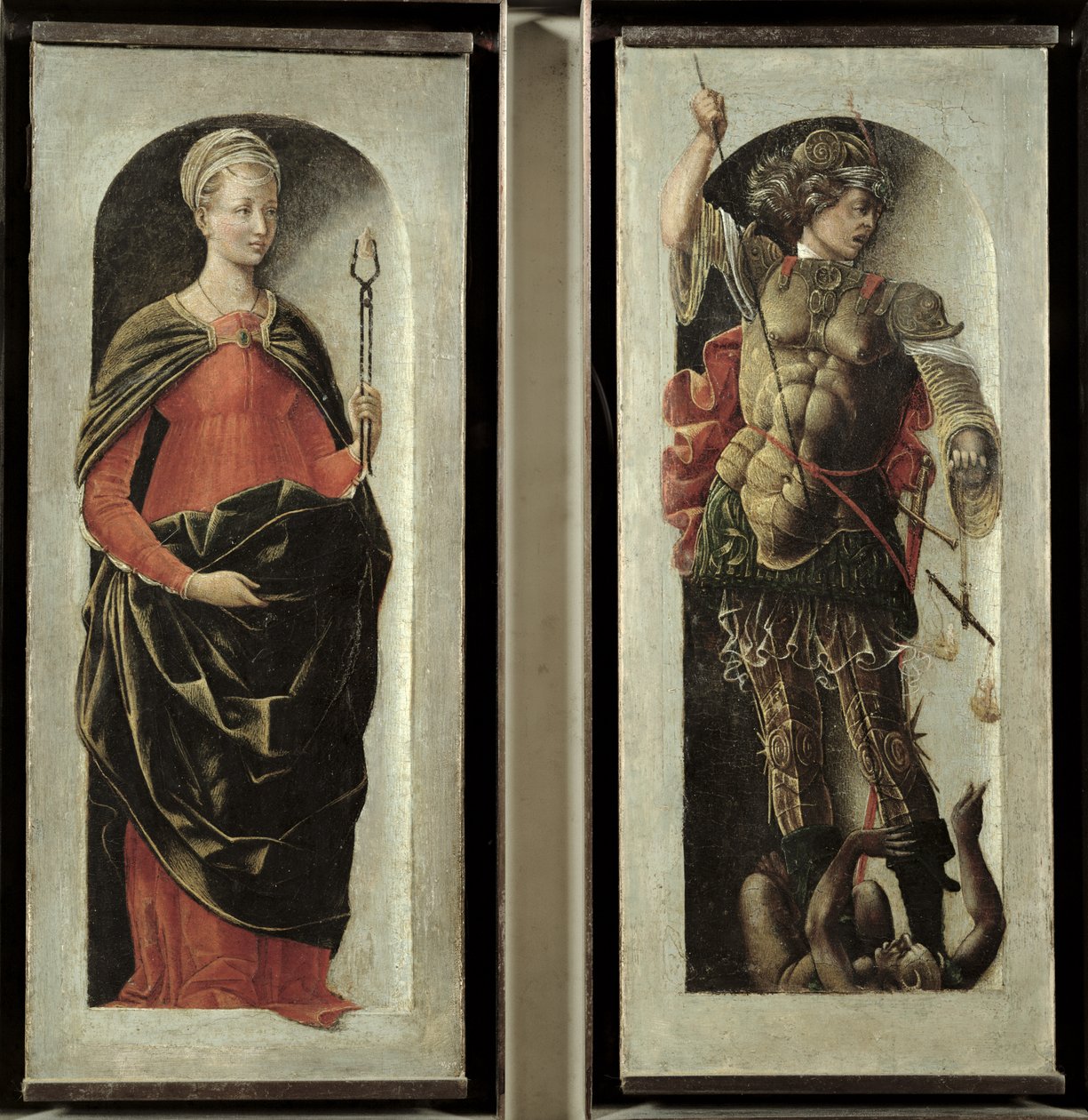 St. Apollonia und St. Michael, ca. 1473 von Ercole de Roberti