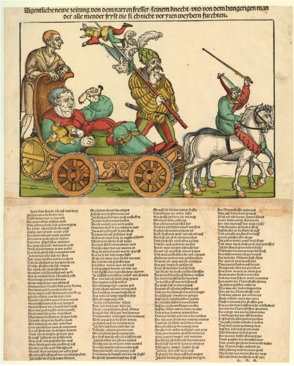 Aigentliche neue Zeitung von dem Narrenfresser von Erhard Schon