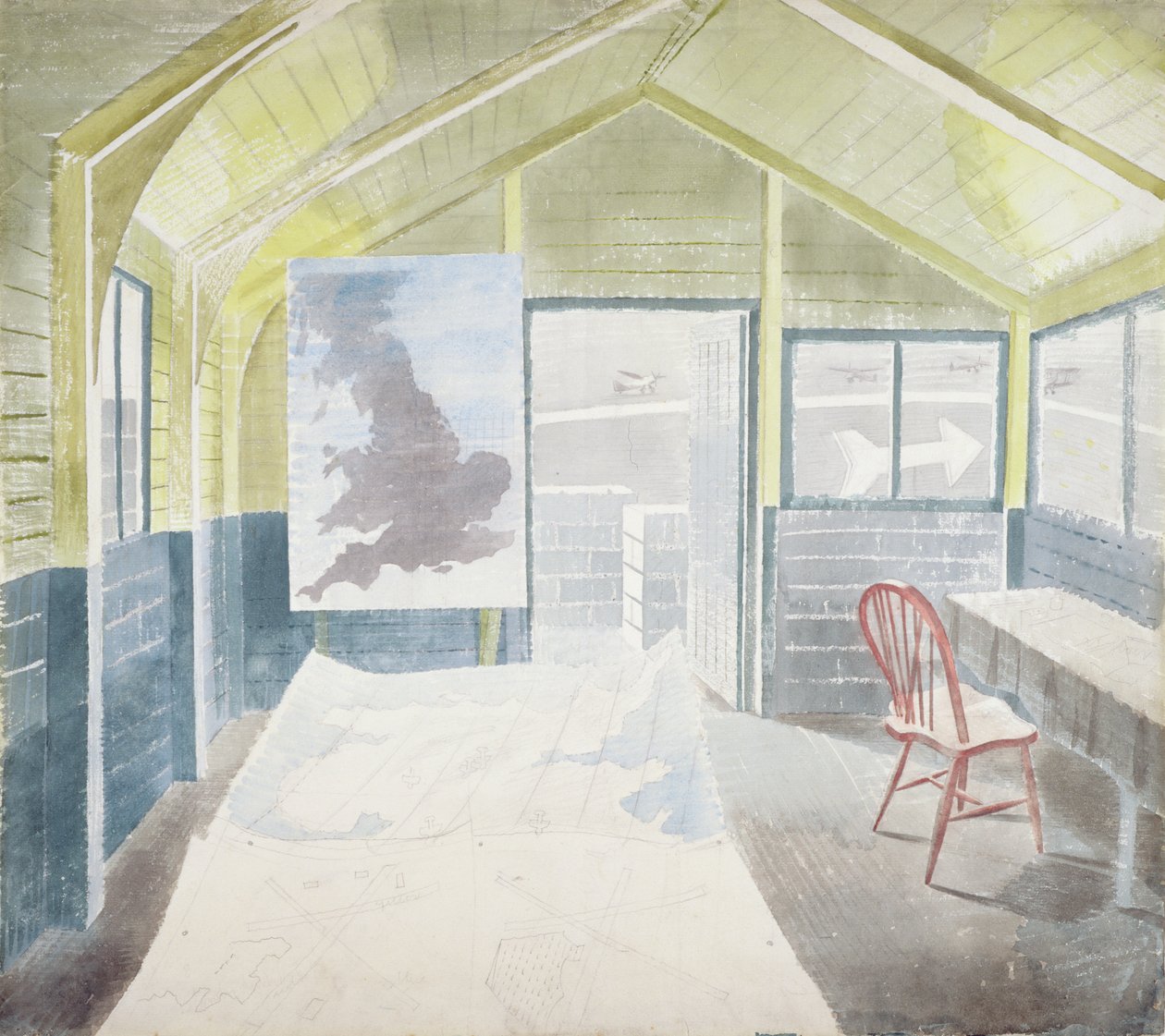 Der Operationsraum von Eric Ravilious