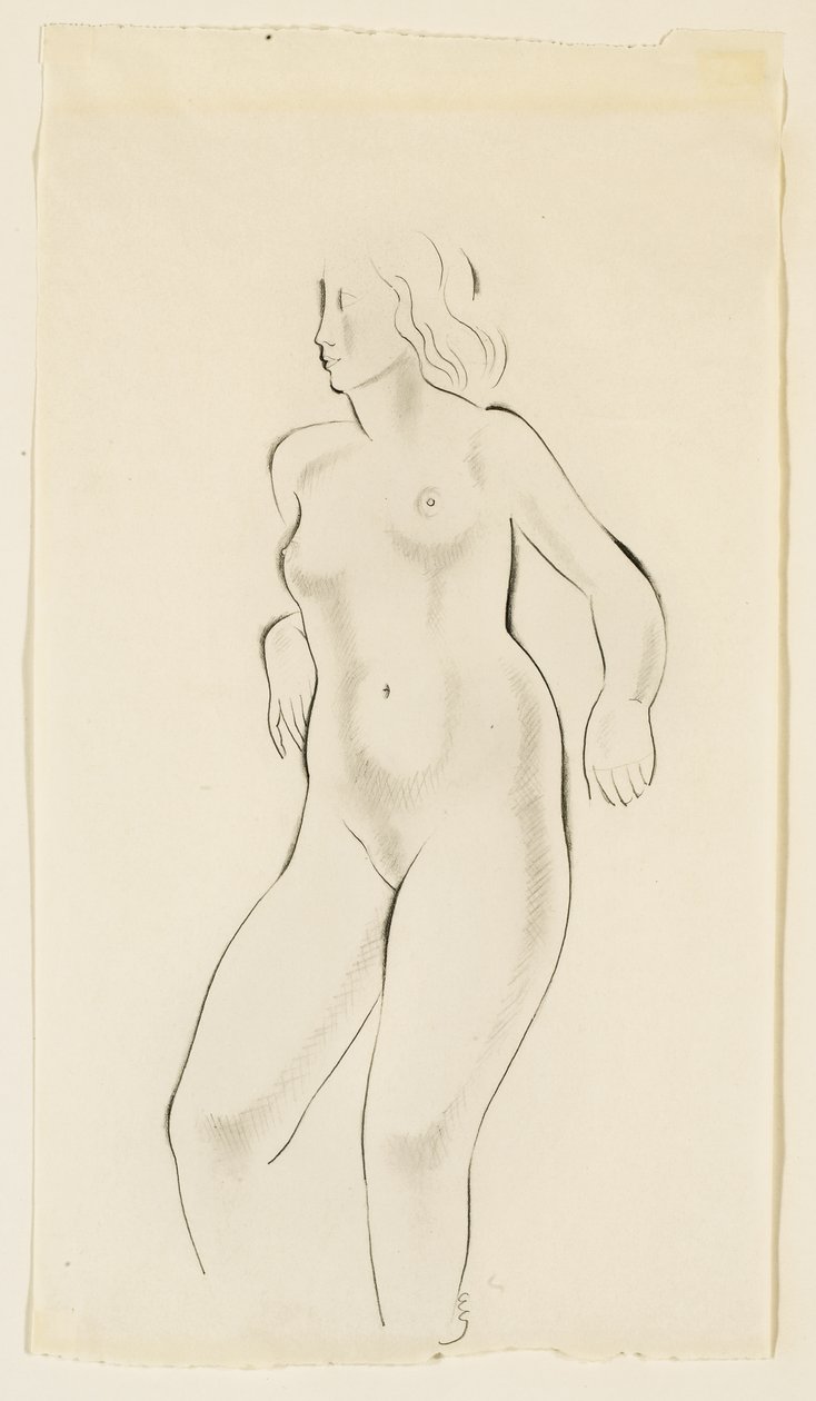 Studie eines weiblichen Aktes von Eric Gill