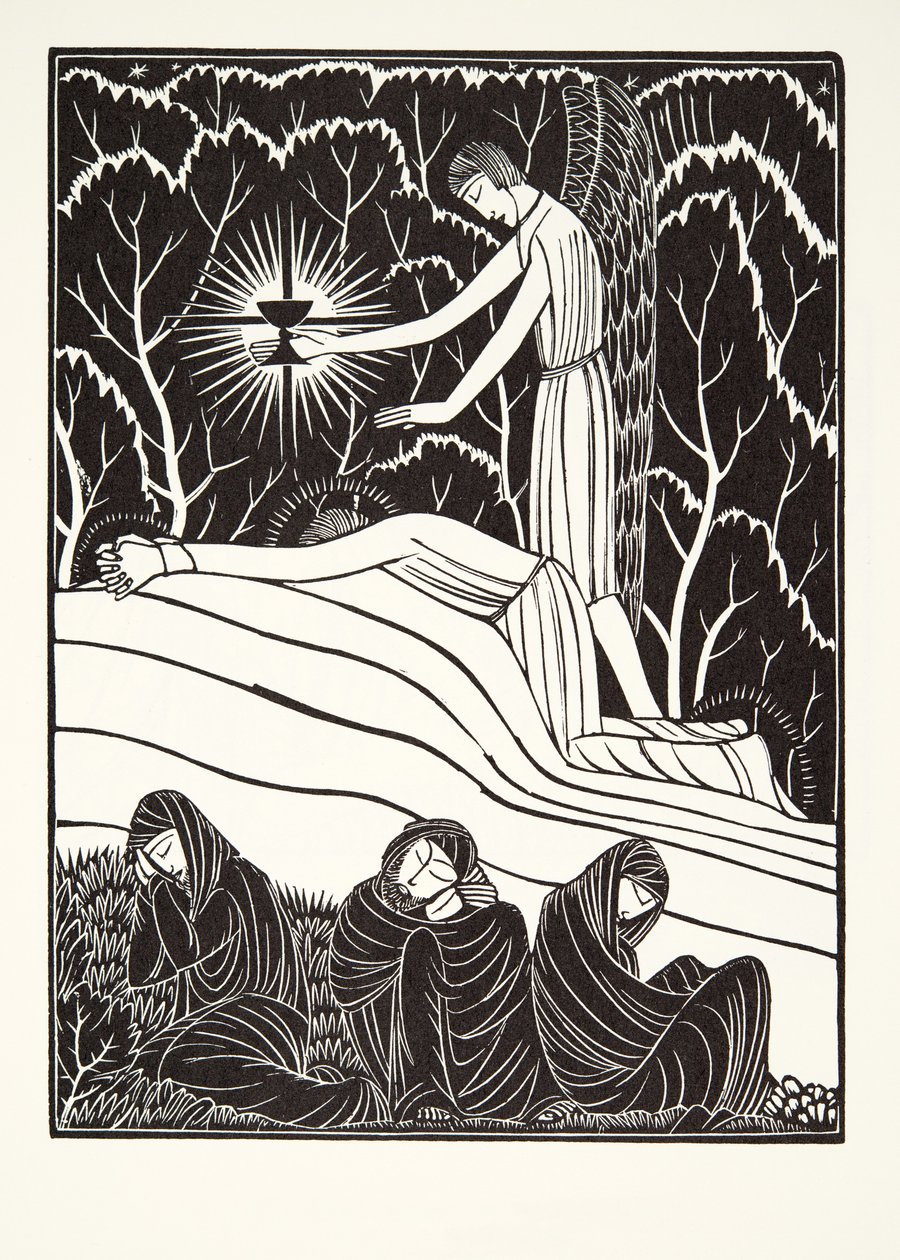 Die Agonie im Garten von Eric Gill