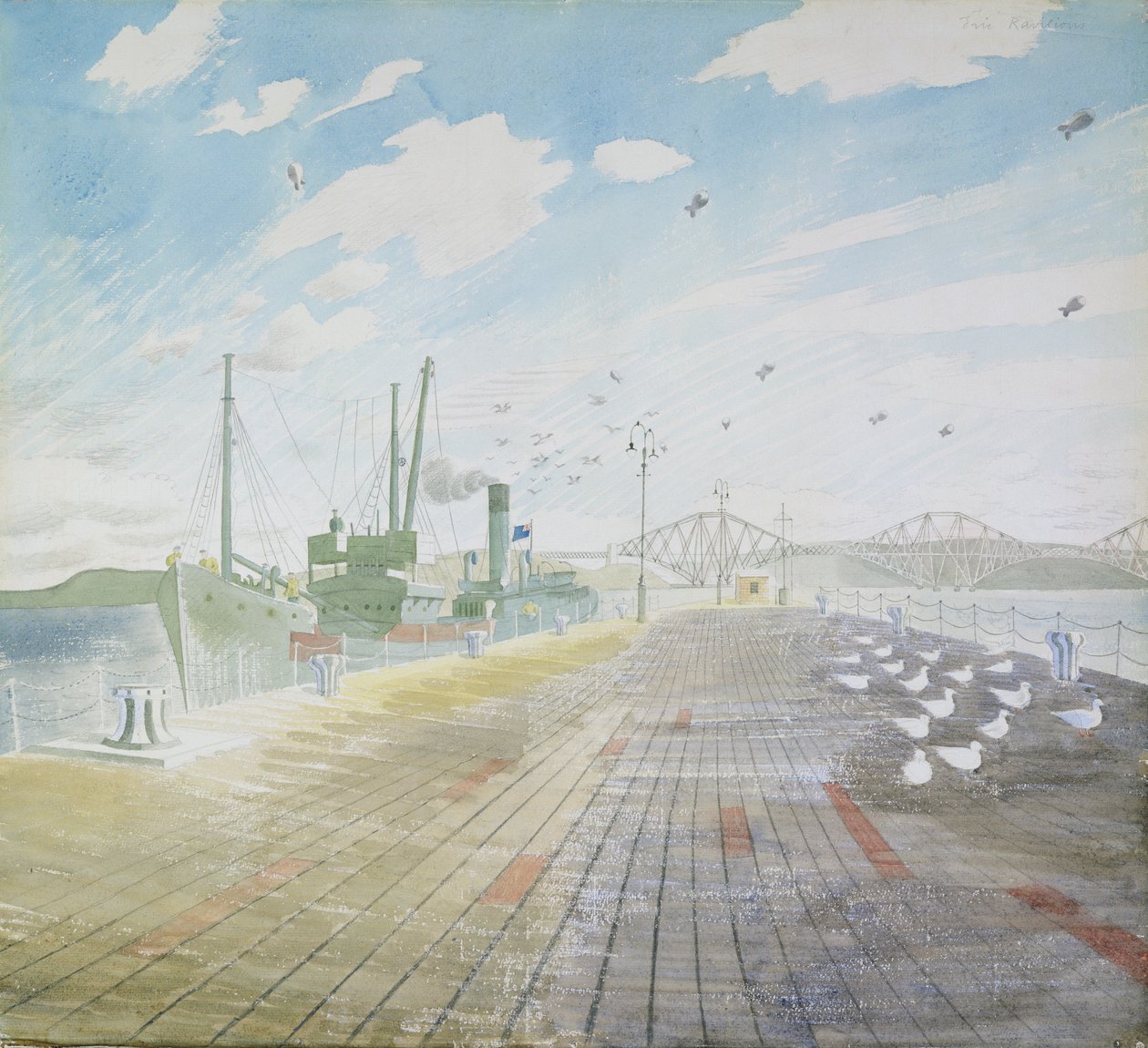 Kanal Fischer (Firth of Forth) von Eric Ravilious