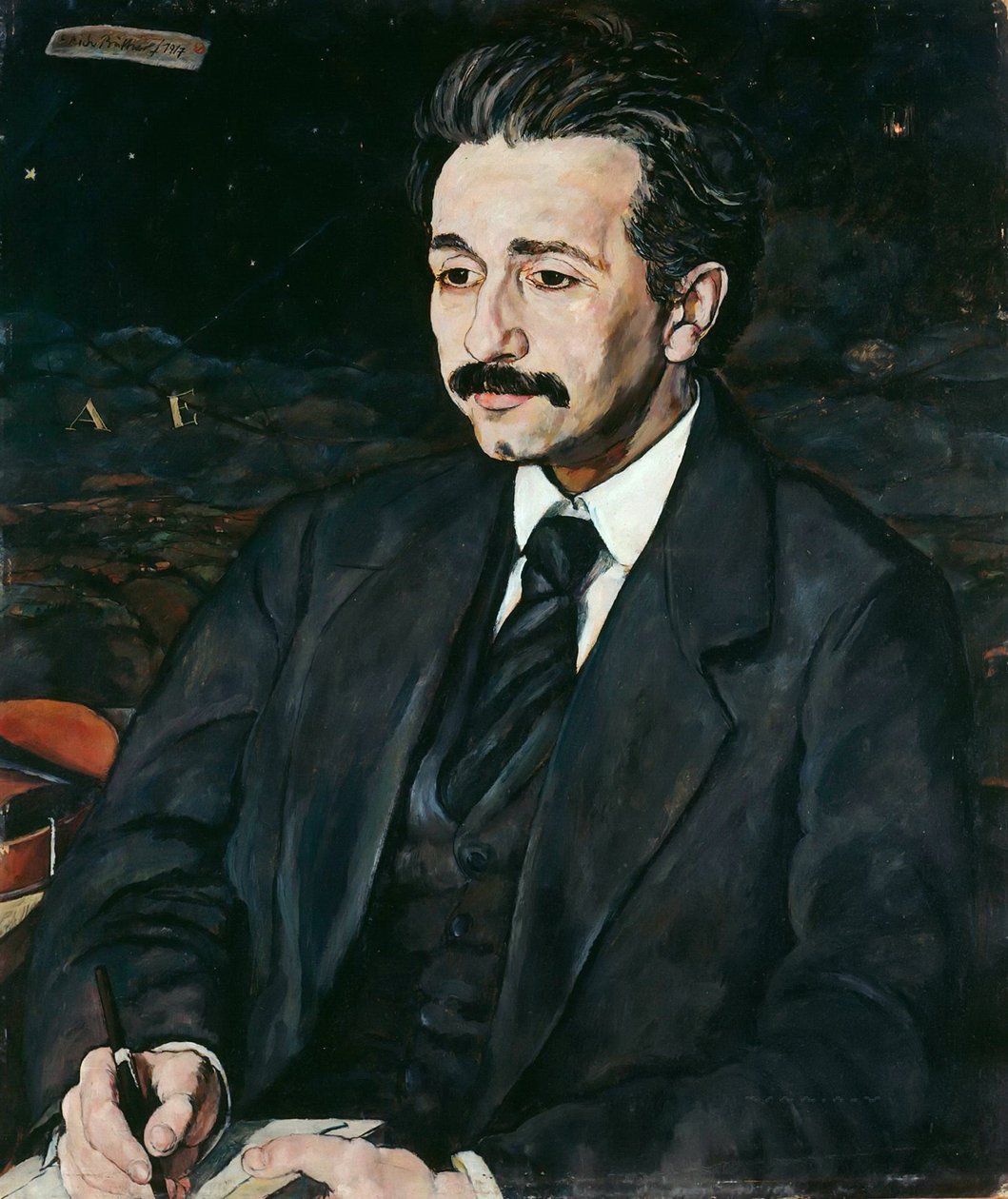 Porträt von Albert Einstein 1879-1955, 1917 von Erich Büttner