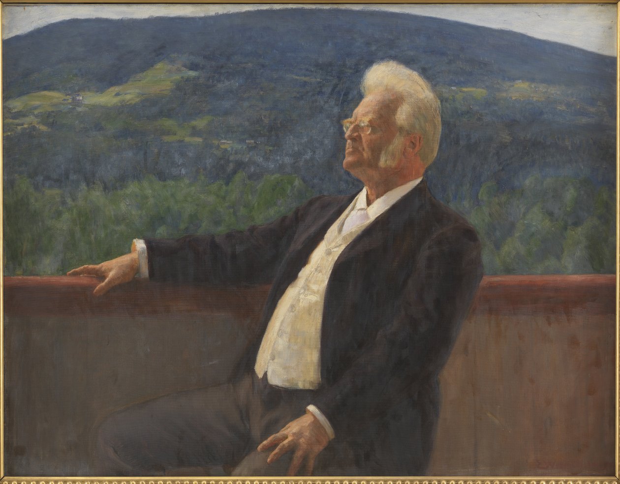 Porträt von Bjørnstjerne Bjørnson von Erik Theodor Werenskiold
