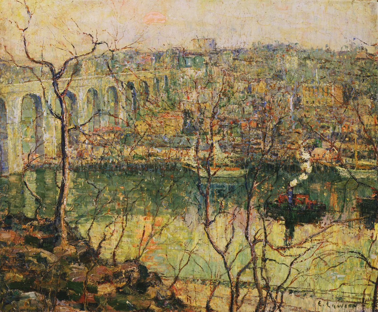 Hohe Brücke von Ernest Lawson