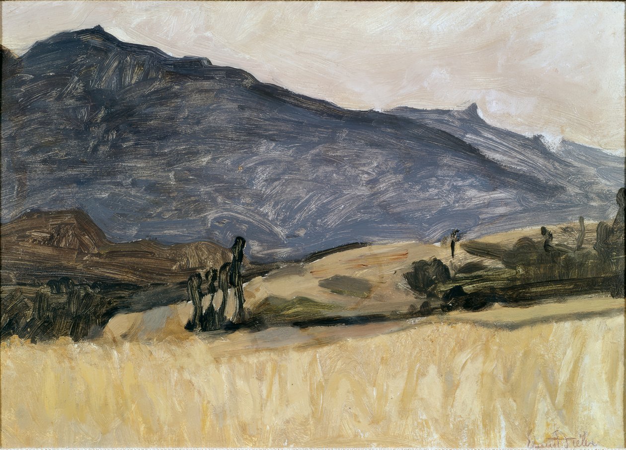 Walliser Landschaft von Ernest Bieler