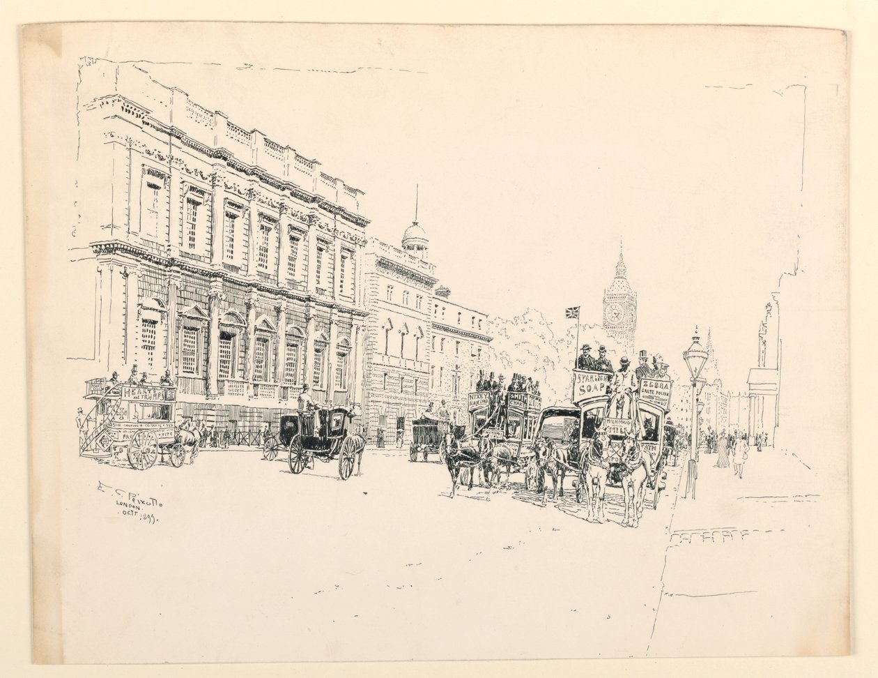 Der Bankettsaal, Whitehall, London von Ernest Clifford Peixotto