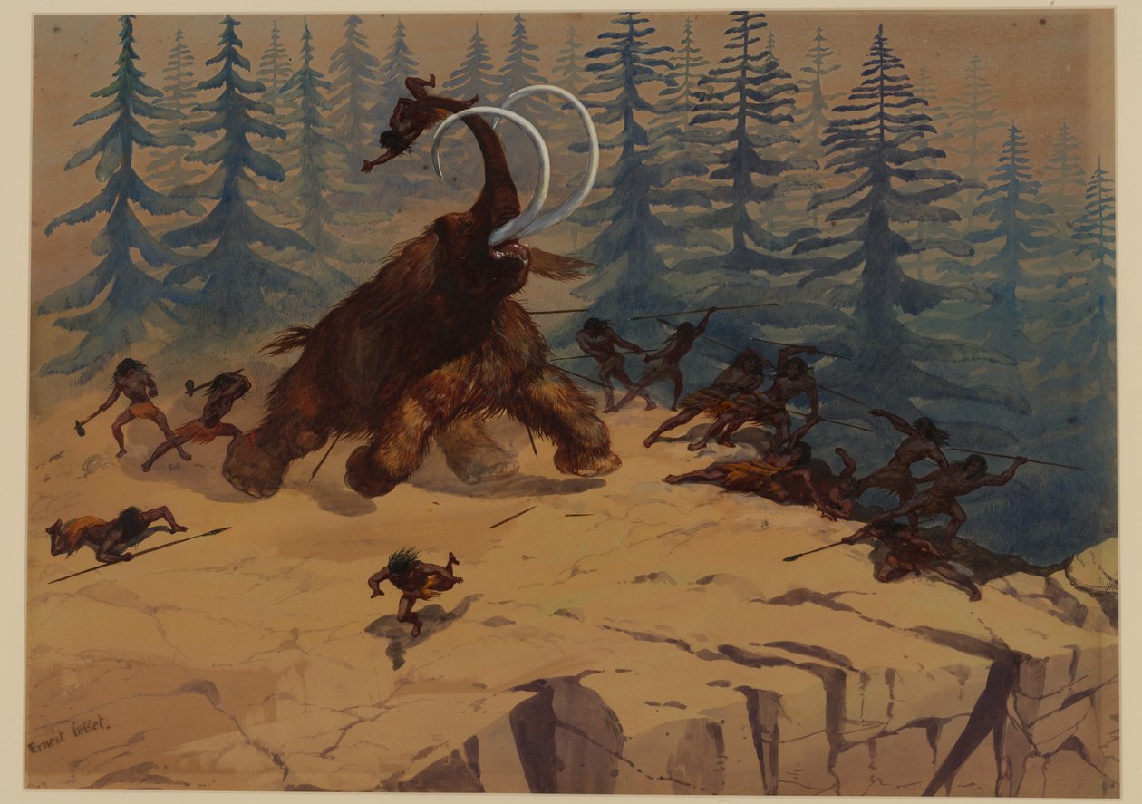 Wollmammut, 1871 von Ernest Henry Griset
