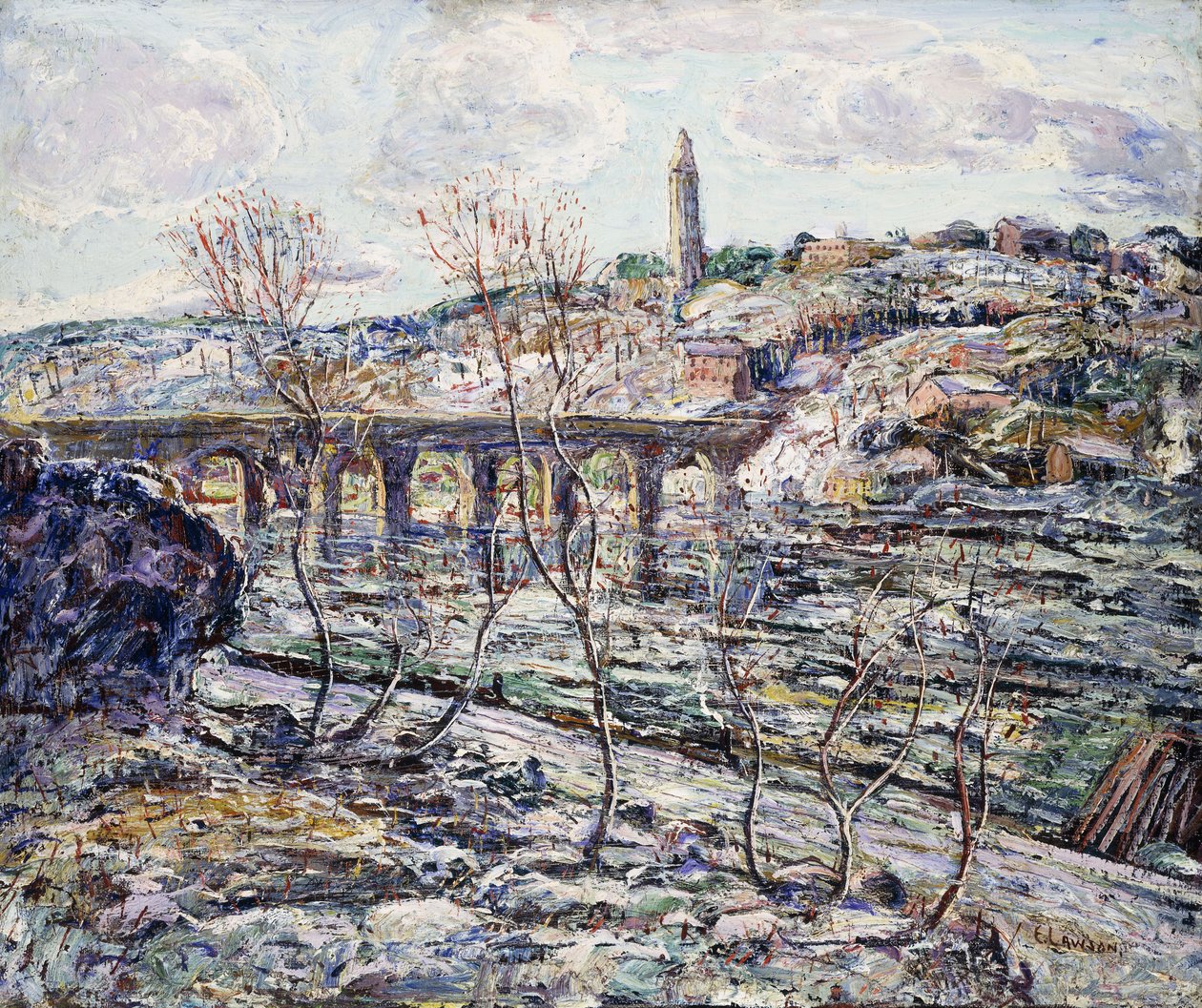 Harlem River Brücke von Ernest Lawson