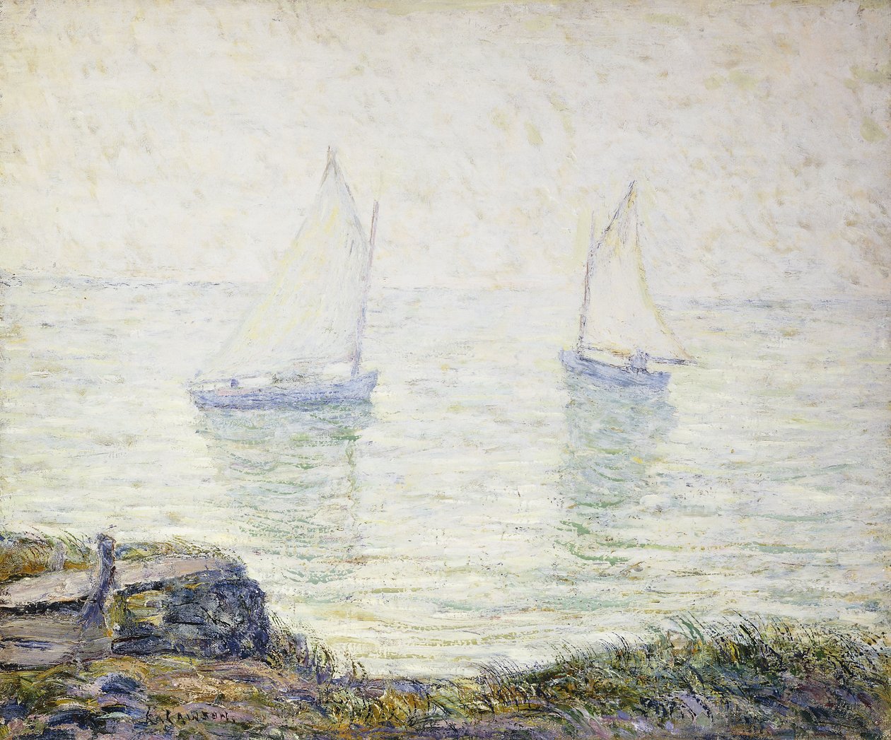 Segelboote von Ernest Lawson