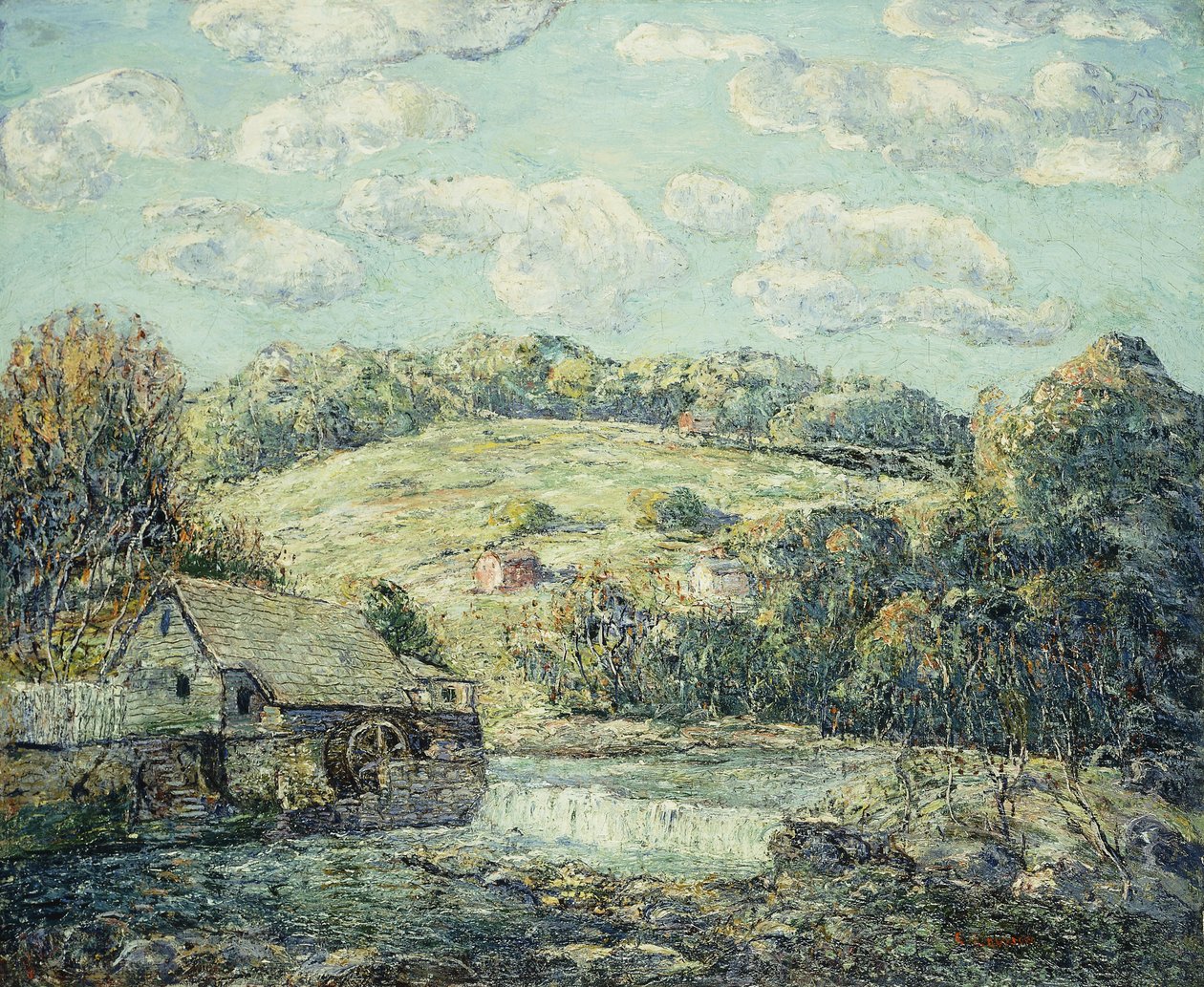 Die alte Mühle, Wilton, Connecticut von Ernest Lawson