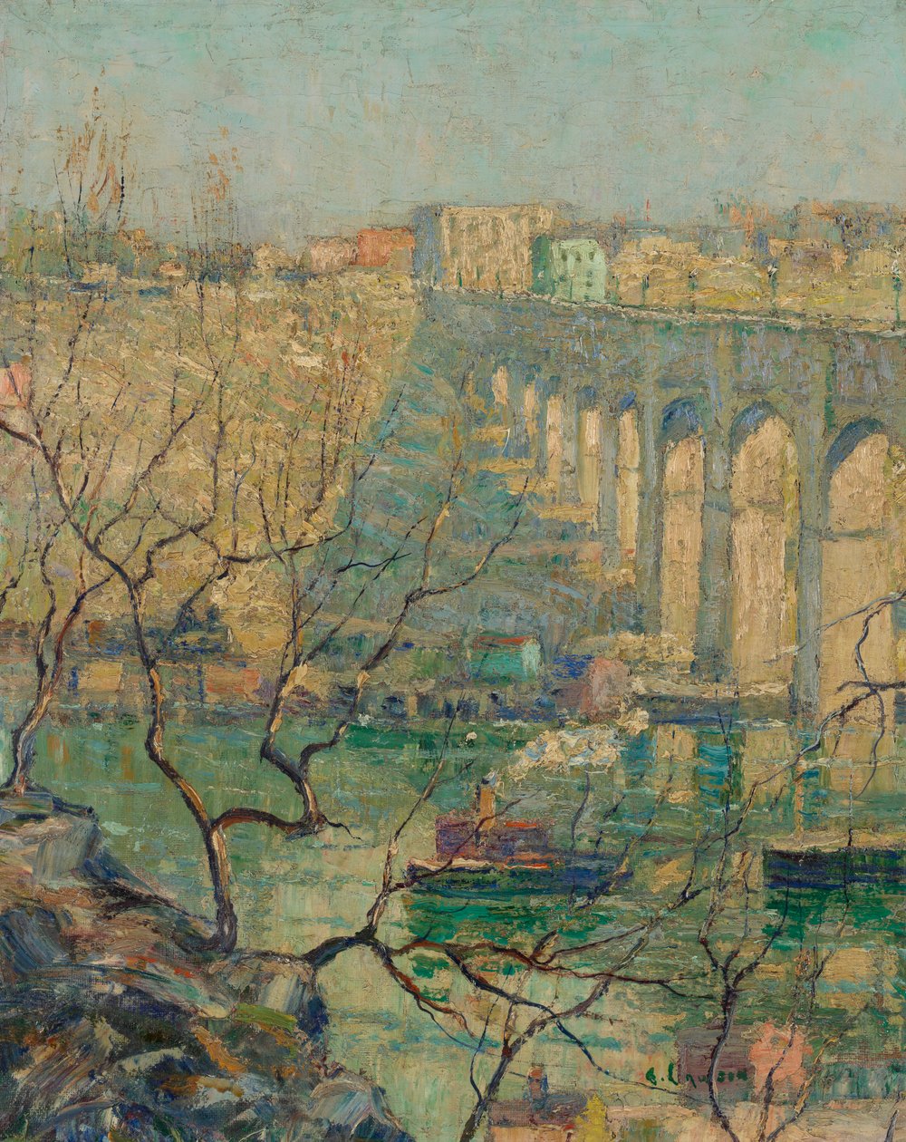 Ansicht der Brücke von Ernest Lawson