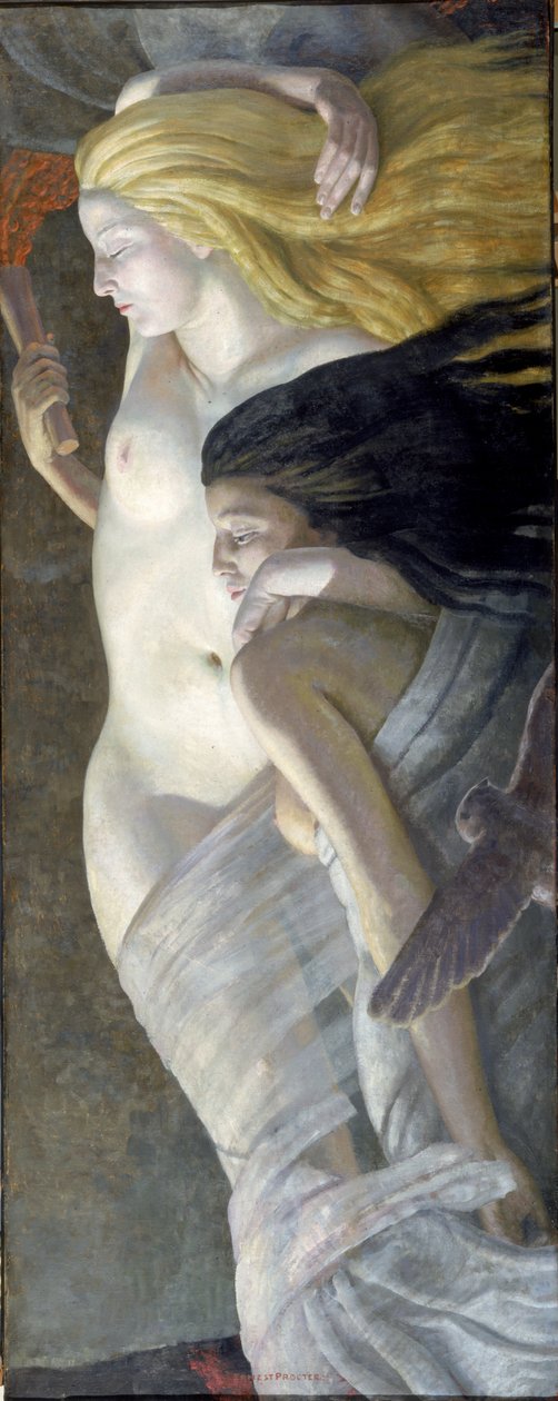 Nacht und Abend, ca. 1930 von Ernest Procter