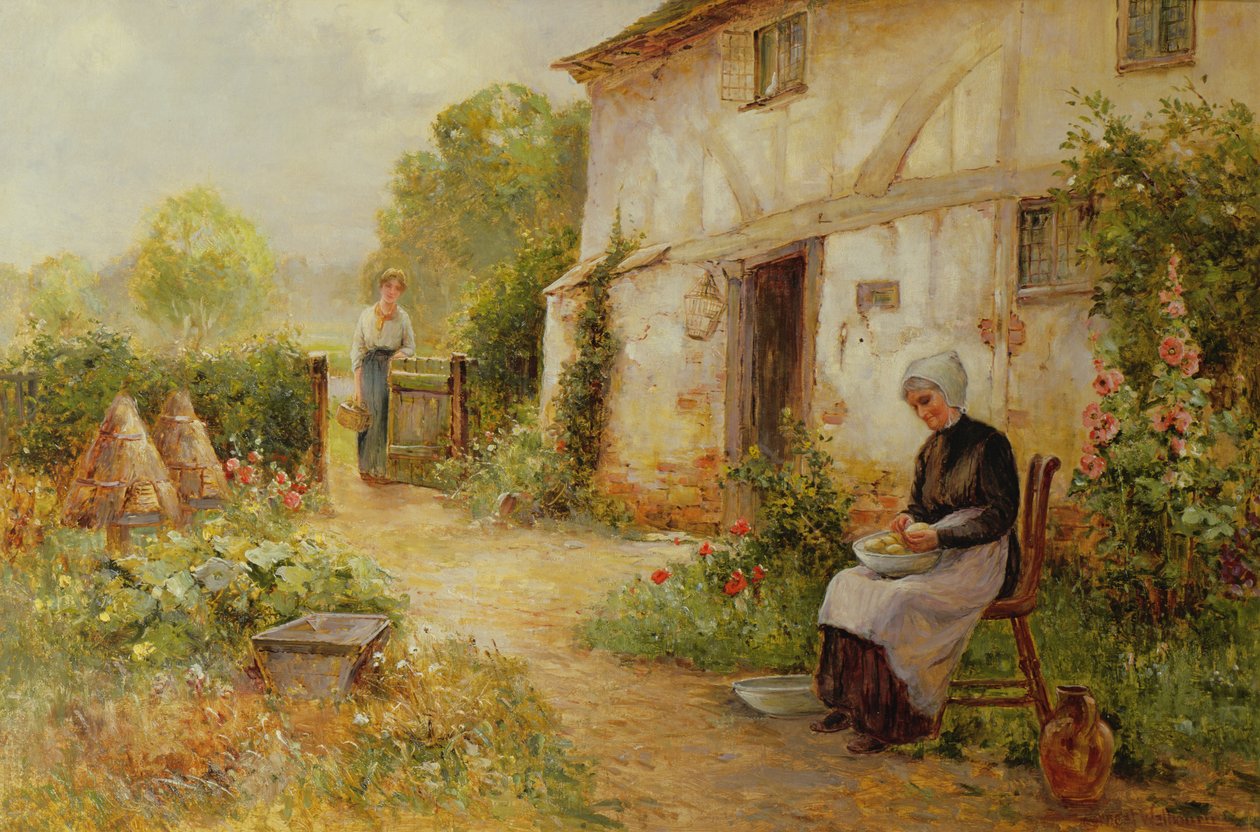 Kartoffeln schälen von Ernest Walbourn