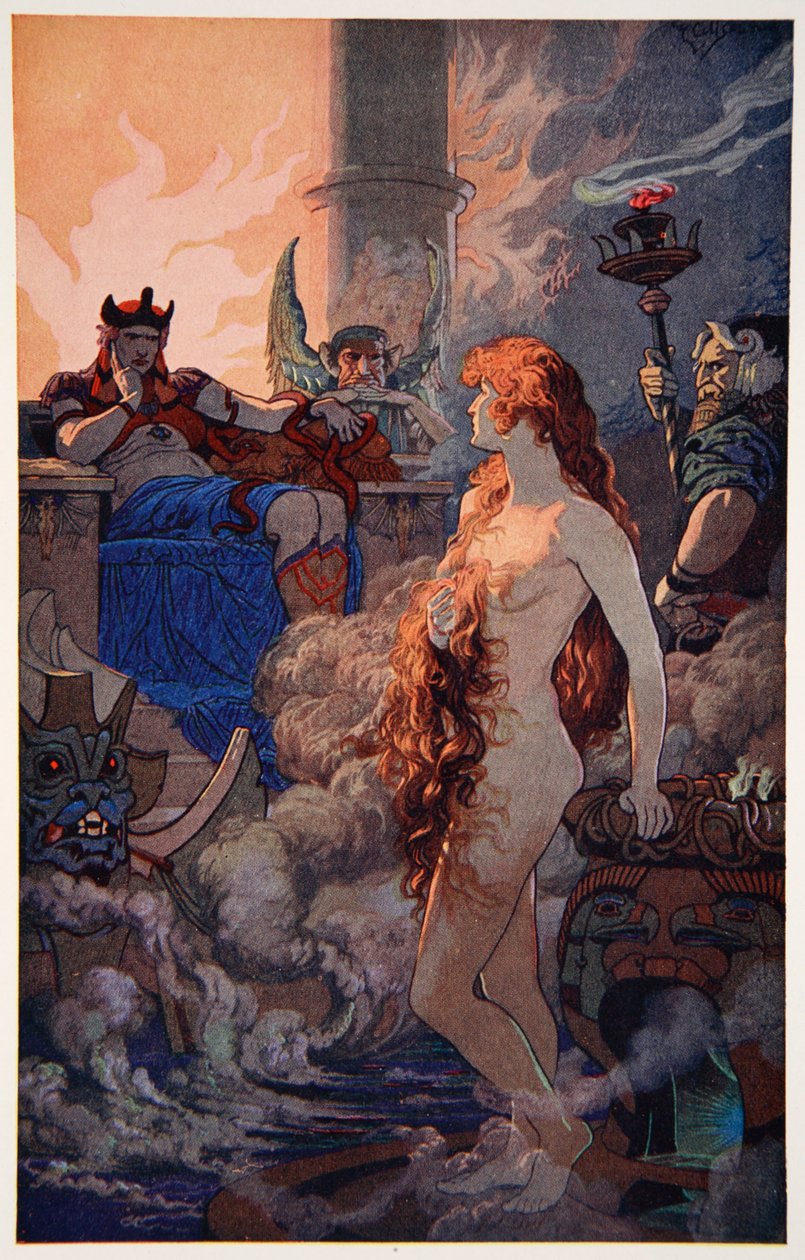 Ishtar in der Unterwelt, 1915 von Ernest Wellcousins