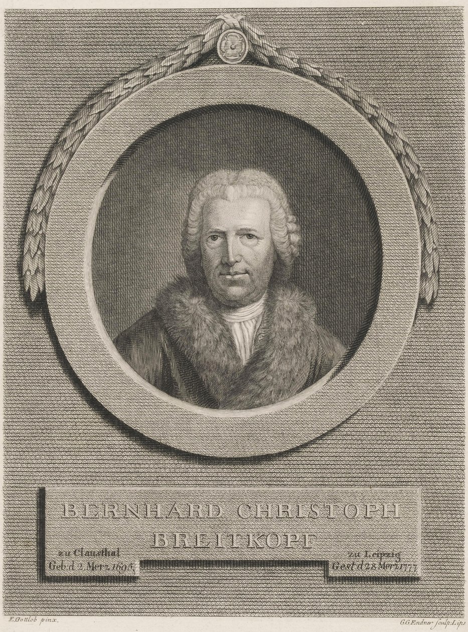 Bernhard Christoph Breitkopf von Ernst Gottlob
