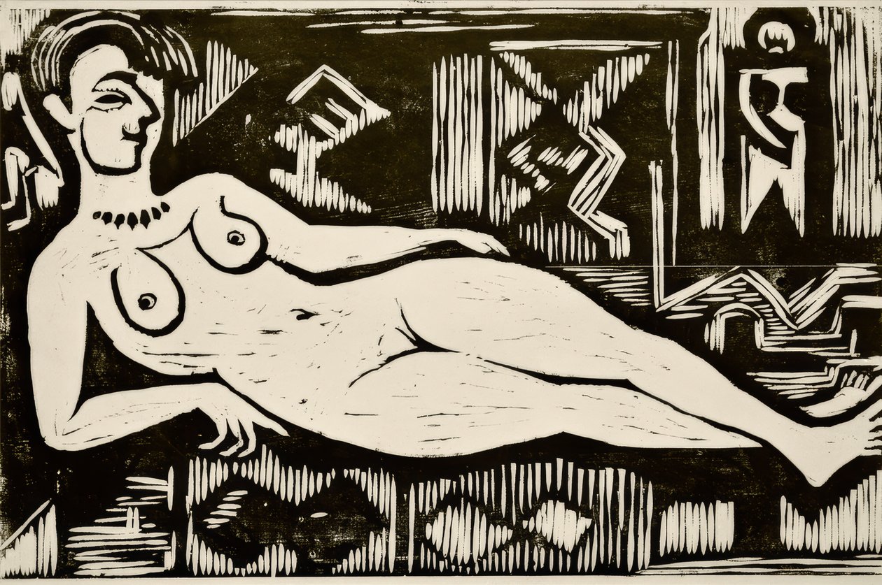 Große nackte Liegende von Ernst Ludwig Kirchner