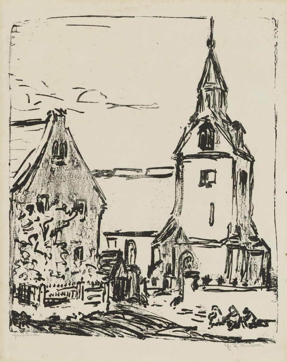 Kirche in Goppeln von Ernst Ludwig Kirchner