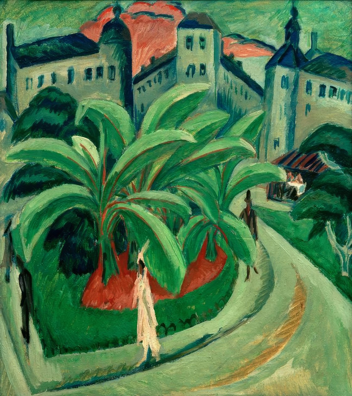Platz in Halle von Ernst Ludwig Kirchner