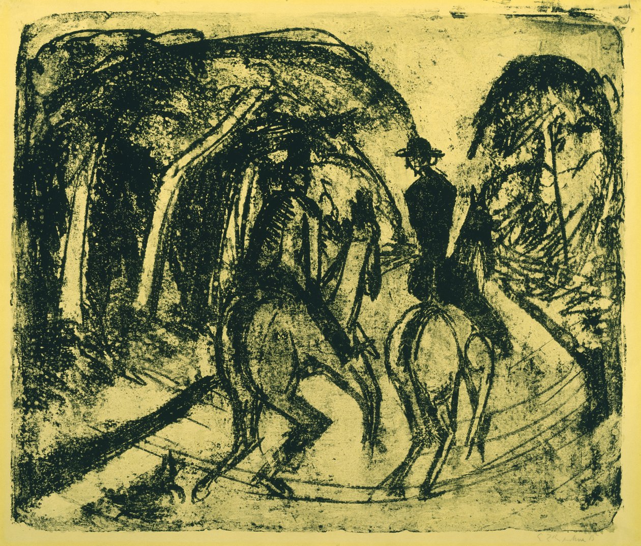 Reiter im Grunewald von Ernst Ludwig Kirchner