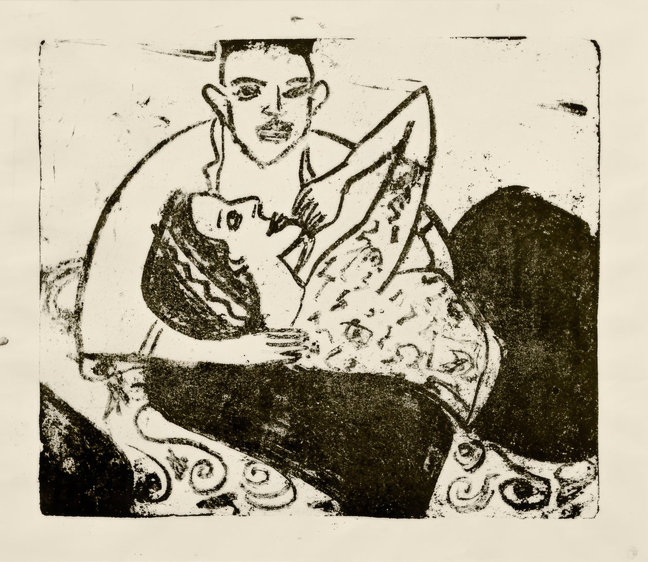 Werbendes Mädchen von Ernst Ludwig Kirchner