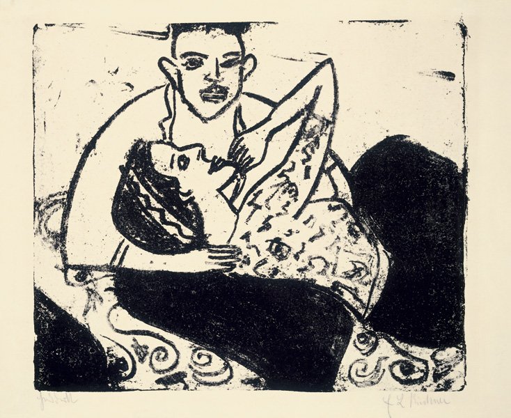 Werbendes Mädchen von Ernst Ludwig Kirchner