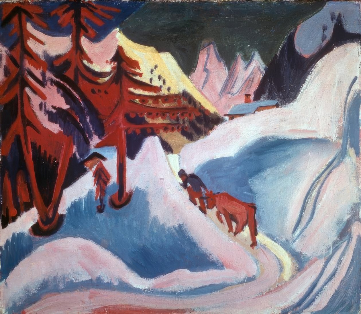 Winter in Davos von Ernst Ludwig Kirchner