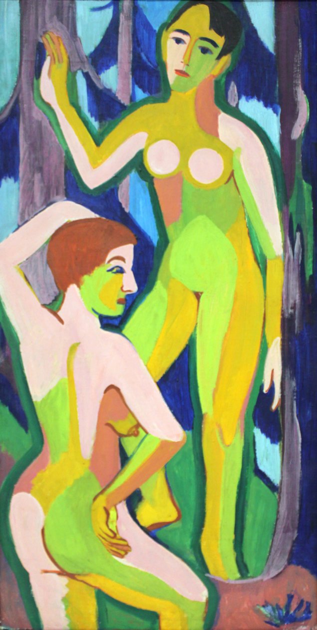 Zwei Akte im Wald von Ernst Ludwig Kirchner