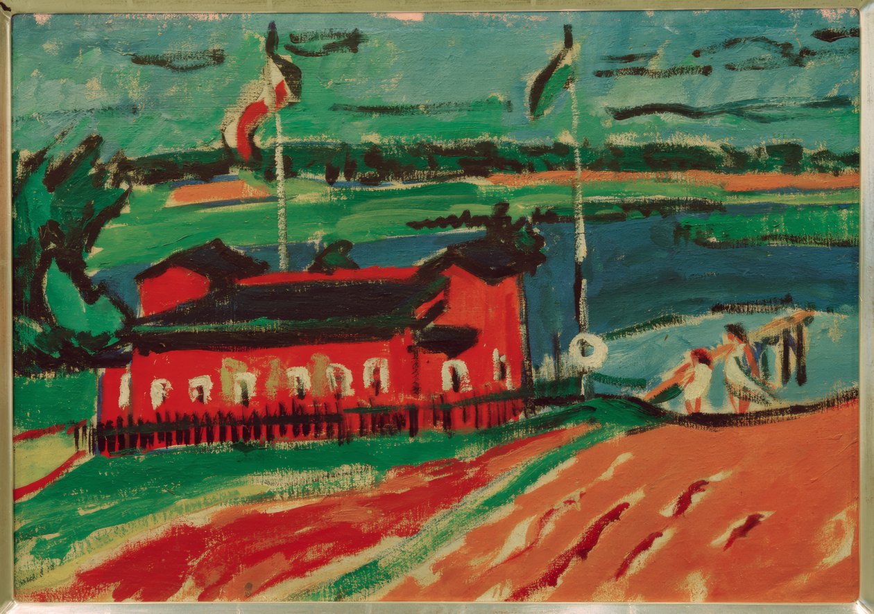Badeanstalt bei Dresden von Ernst Ludwig Kirchner