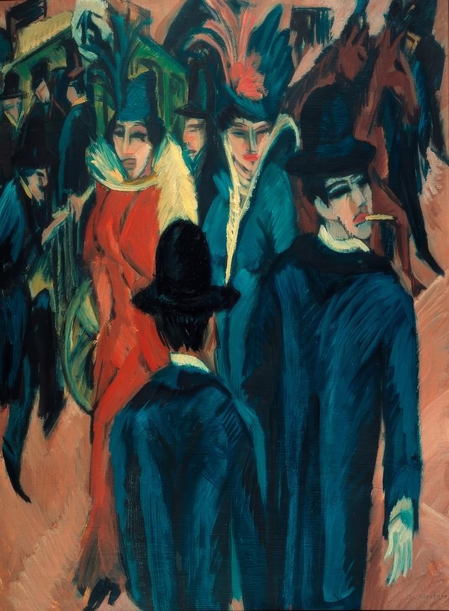 Berliner Straßenszene von Ernst Ludwig Kirchner