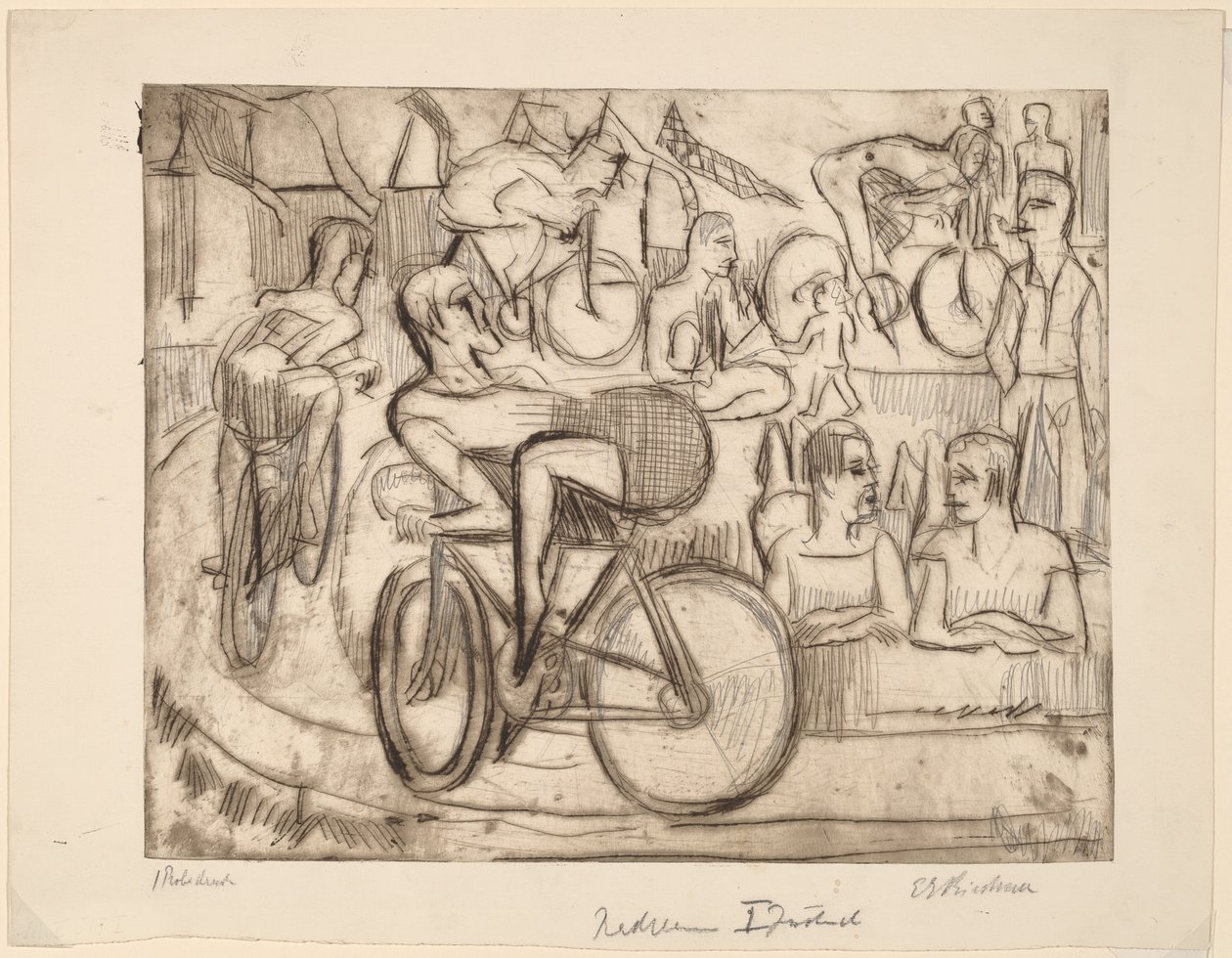Radrennen von Ernst Ludwig Kirchner