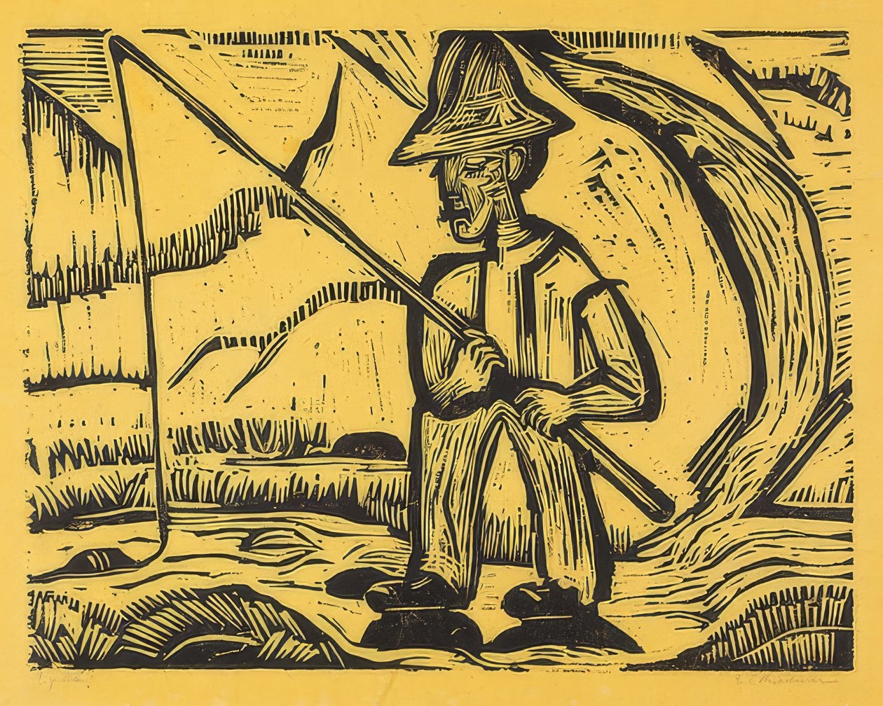 Der Angler von Ernst Ludwig Kirchner