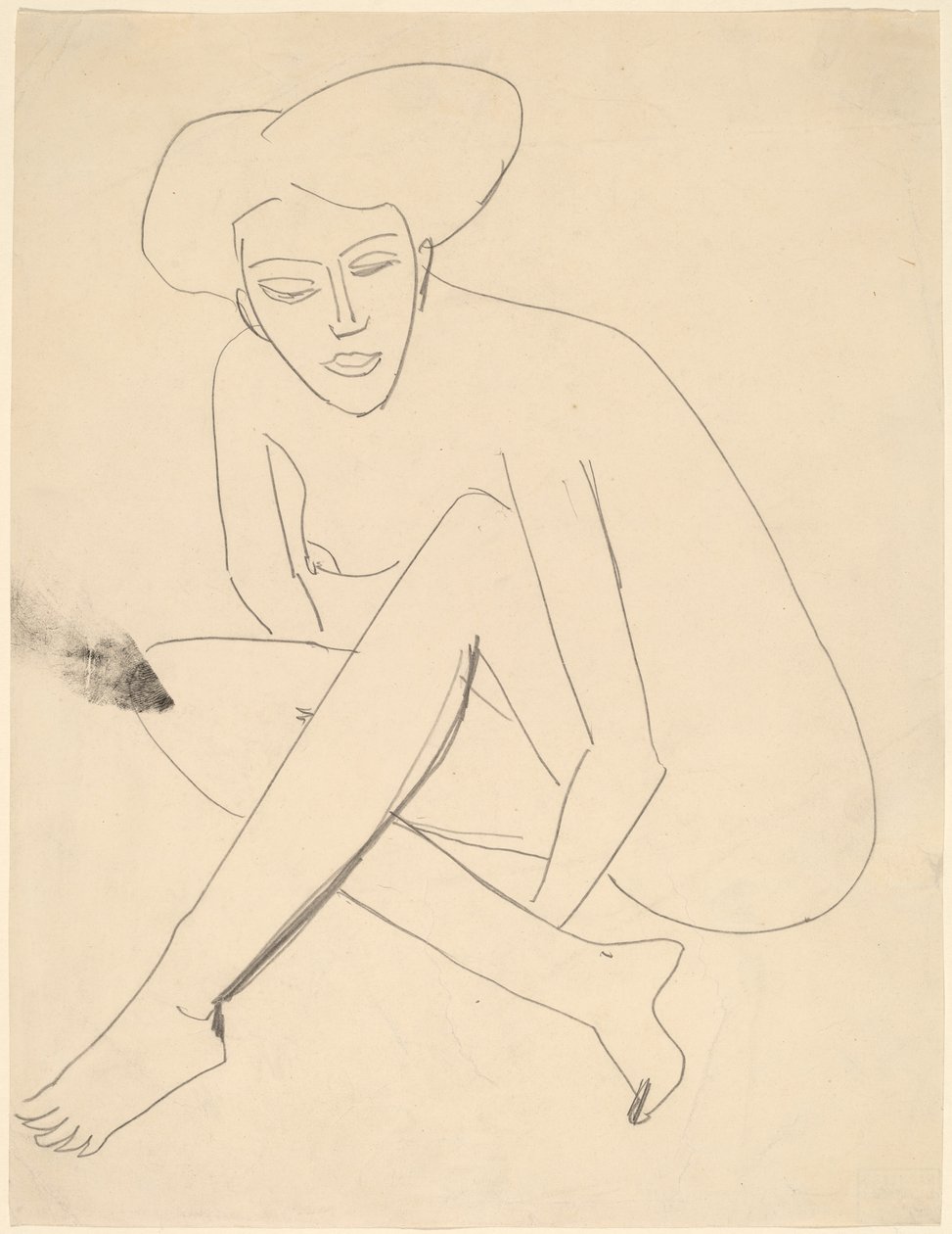 Sitzender Dodo von Ernst Ludwig Kirchner
