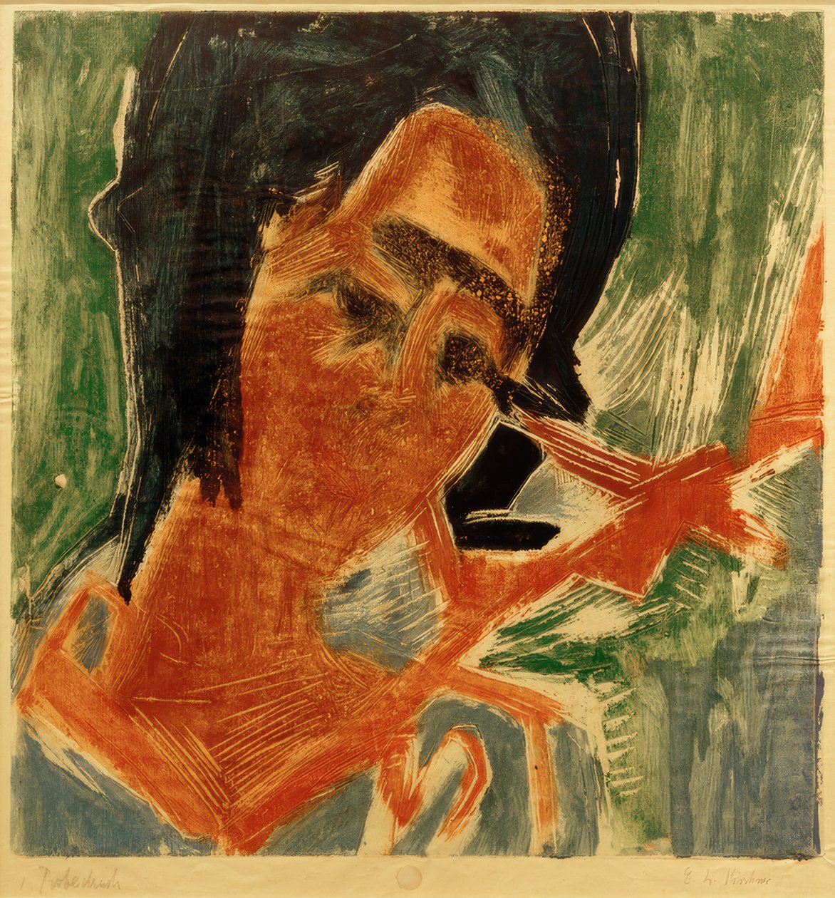 Junges Mädchen von Ernst Ludwig Kirchner