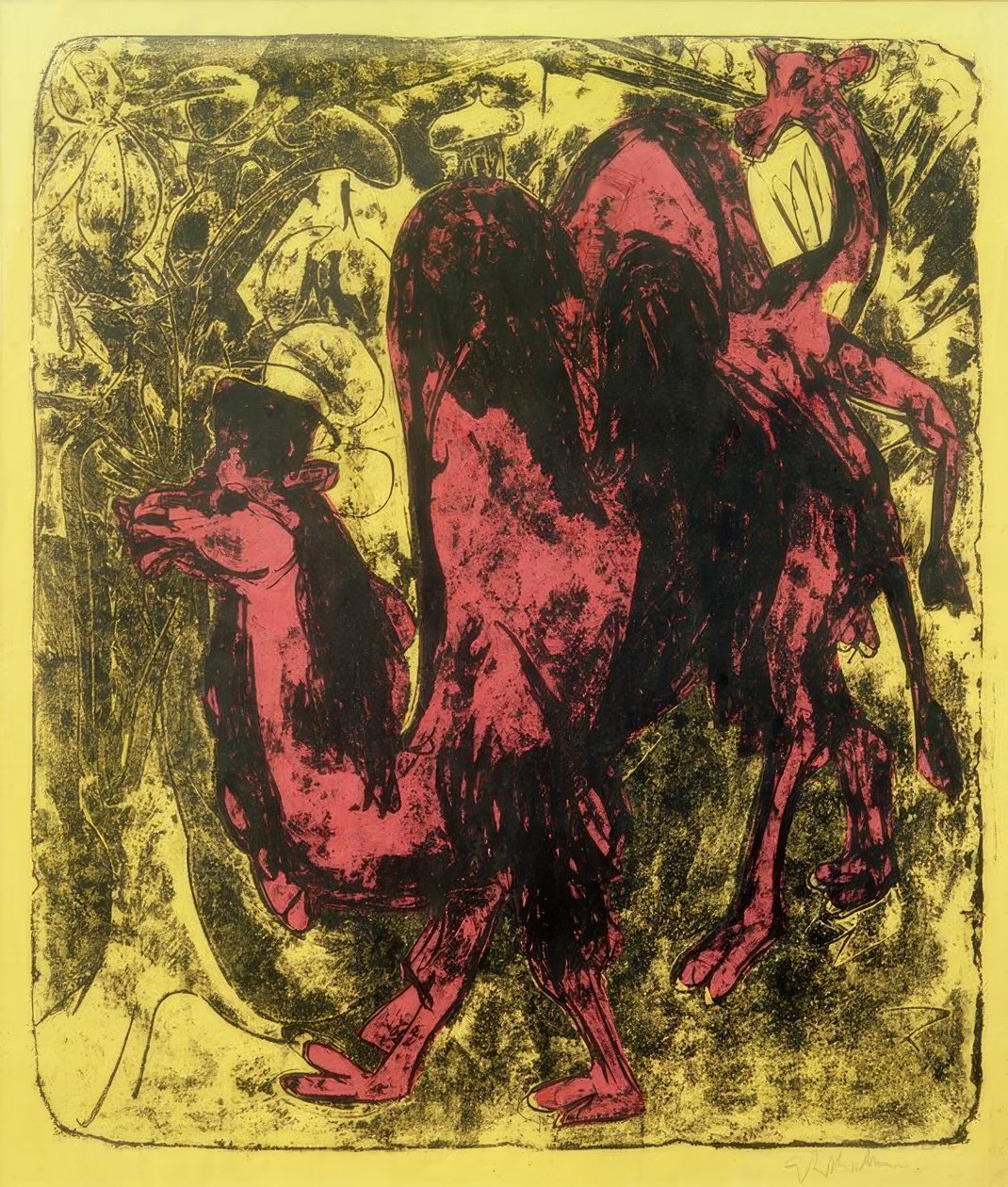 Kamel und Dromedar von Ernst Ludwig Kirchner