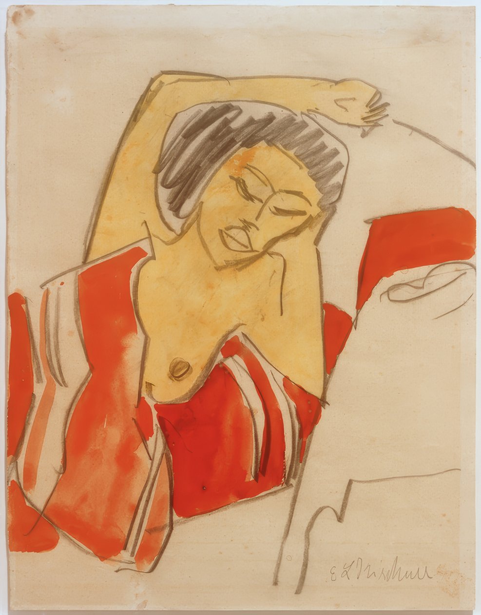Liegende Negerin von Ernst Ludwig Kirchner