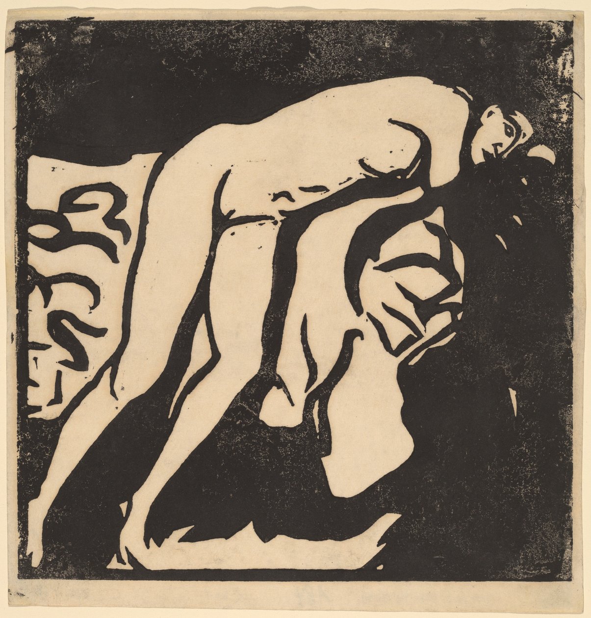 Nacktes Mädchen von Ernst Ludwig Kirchner