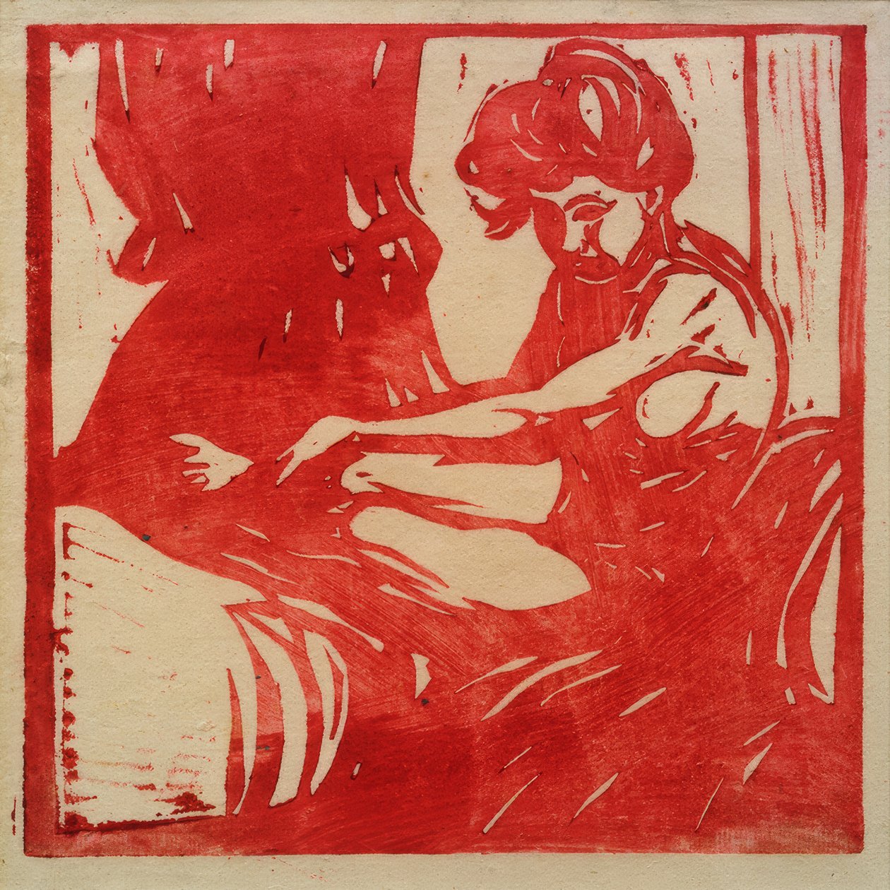 Sitzender Mädchenakt von Ernst Ludwig Kirchner