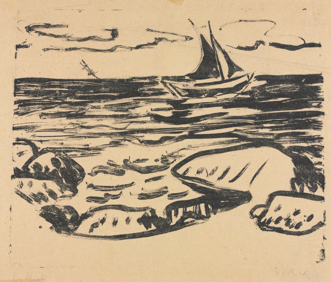 Das Meer bei Staberhuk von Ernst Ludwig Kirchner