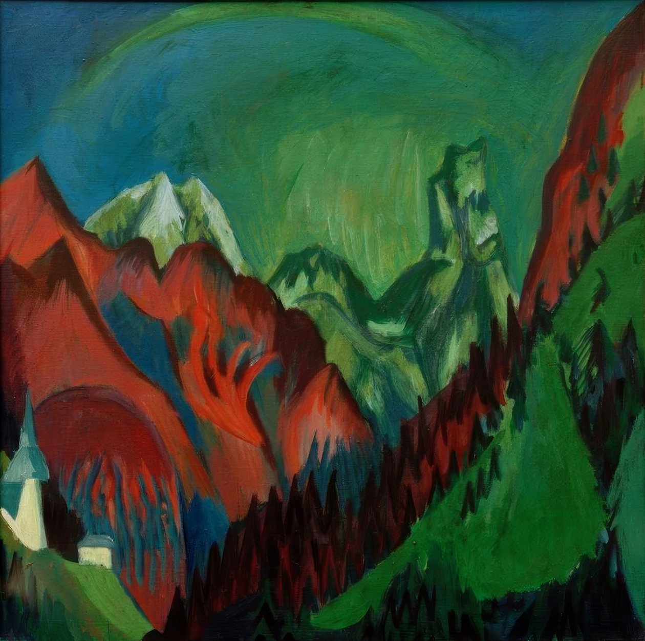 Tinzenhorn – Zügenschlucht bei Monstein von Ernst Ludwig Kirchner