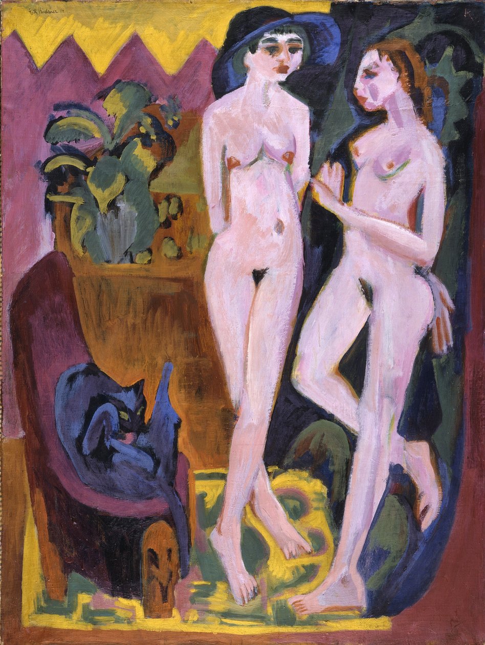 Zwei Akte in einem Raum von Ernst Ludwig Kirchner