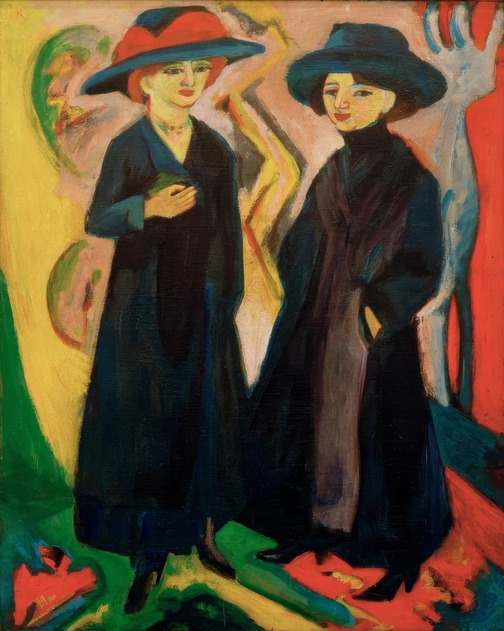 Zwei Mädchen (Midinetten) von Ernst Ludwig Kirchner