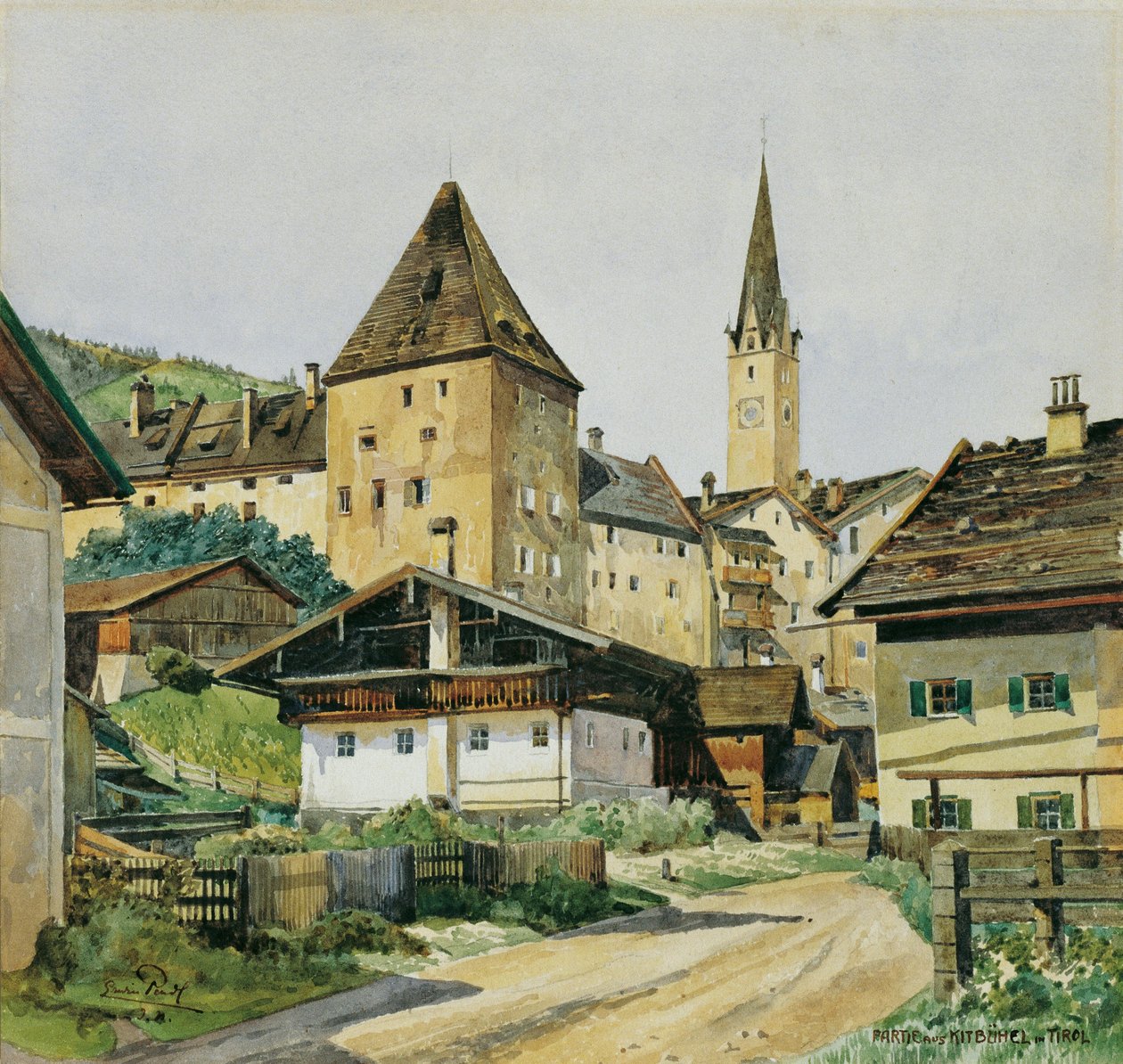 Stadt- und Pflegturm in Kitzbühel von Erwin Pendl